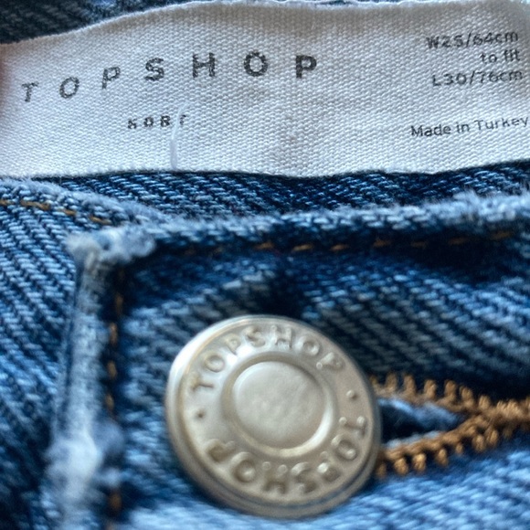 Topshop Medium Wash Straight-Leg Jean - Picture 4 of 6